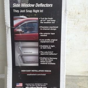 WeatherTech Side window deflectors